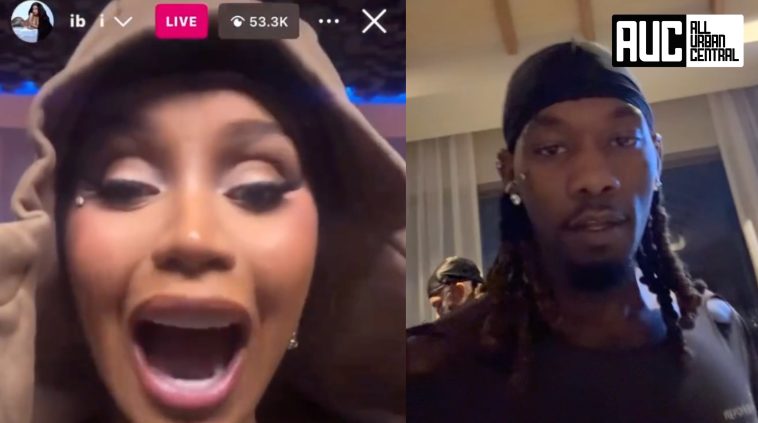Cardi B Calls Out Estranged Husband Offset on Instagram Live While He Accuses Her of Cheating While Pregnant