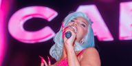 Cardi B performing live onstage at Pacha NYC in New York City
