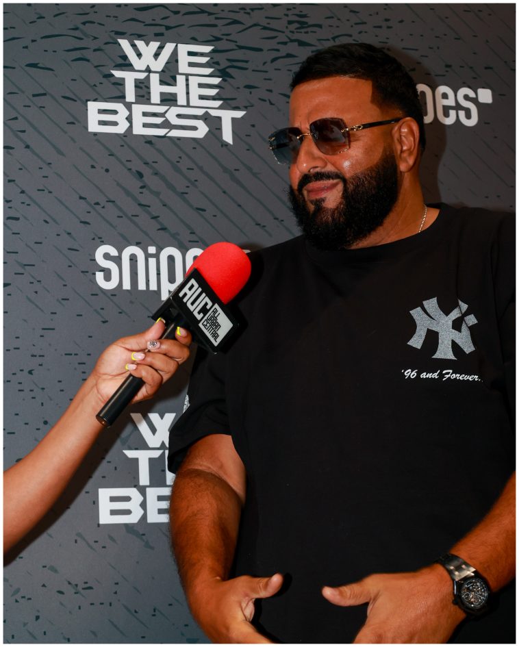 DJ Khaled at the SNIPES Pull Up Fresh campaign in Spanish Harlem